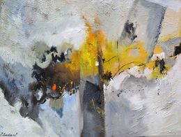 Painting, Ashes Caught in Dawnlight, Pol Ledent