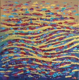 Painting, Golden waves, Denitsa Mihaylova