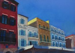 Peinture, A morning in Crete: Longing, Kenny Rk