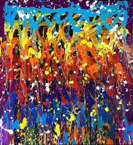 Painting, Cat and Mouse, JonOne