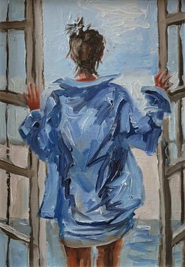Gemälde, Woman, Window View, Schagen Vita