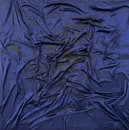 Gemälde, After the Night Fell: Deep Blue Silk, Kristina Mallen
