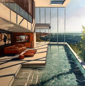 Gemälde, Villa vue sur mer, Lorann Lacave-ladeuix