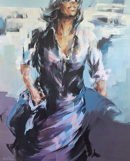 Painting, Voyageuse, Murielle Vanhove