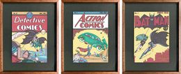 Zeichnungen, 1.0 M (Detective comics), 3.2 M (ACTION COMICS) and 1.2M BAT MAN, Triptych, Rodrigo Spinel