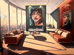 Painting, Loft New York, Lorann Lacave-ladeuix