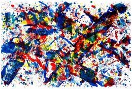 Drucke, Doubled Cross SF-188, Sam Francis