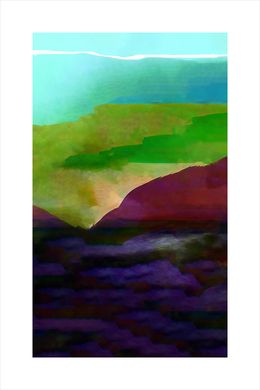 Print, Mountain River No.2, Angela Cameron