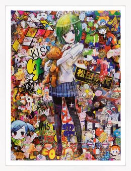 Édition, Harajuku Kiss (framed hand signed lithograph), Mr.