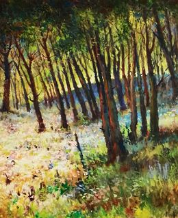 Gemälde, Pleasant summer forest, Vitaly Duhnevich