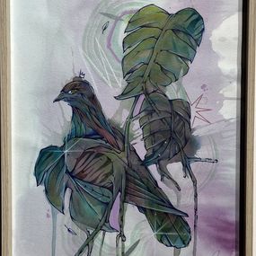 Fine Art Drawings, Pigeon-Monstera, Mister X