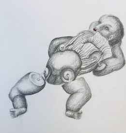 Fine Art Drawings, Doll, Olivia Moélo