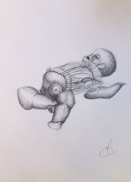 Fine Art Drawings, Doll, Olivia Moélo