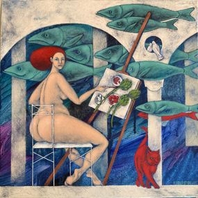 Gemälde, Artist, Alexandra Papafotiou