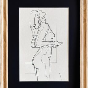 Fine Art Drawings, Nu féminin à l'encre de Chine (1), Eugene Eechaut