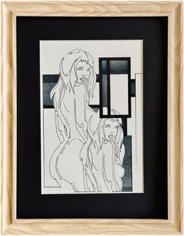 Dessin, Nu féminin à l'encre de Chine (2), Eugene Eechaut