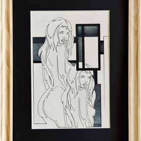 Fine Art Drawings, Nu féminin à l'encre de Chine (2), Eugene Eechaut