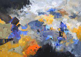 Painting, Elegy for a broken horizon, Pol Ledent