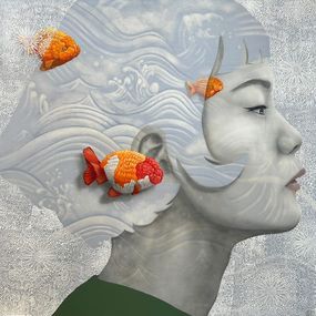 Gemälde, Waves, Prasert Chongudomsab (Pop Ako)