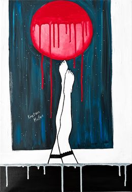 Painting, Under The Full Moon #2, Kristina Mallen