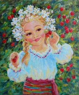 Painting, Cherry dumplings, Olga Artim