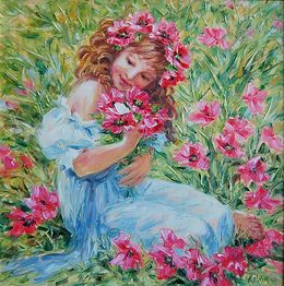 Painting, Flower maw, Olga Artim
