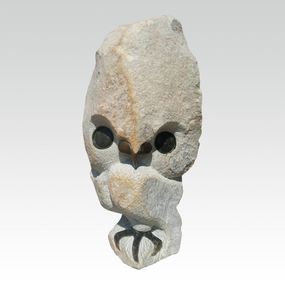 Skulpturen, Owl on tree - Chouette dans l'arbre, Tauraï Mupaso