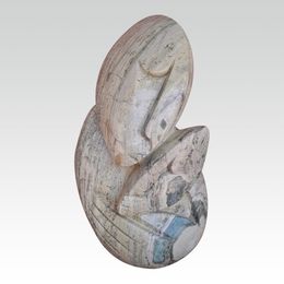 Sculpture, Holding my child - Portant mon enfant, Zachariah Njobo