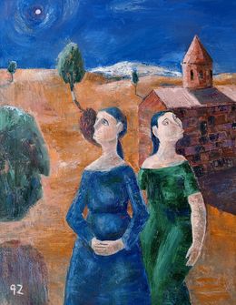 Painting, Under the Evening Star, Gegham Hunanyan