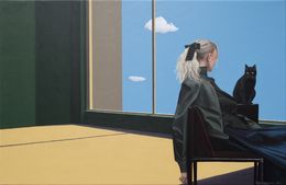 Painting, Black Cat, Nataliya Bagatskaya