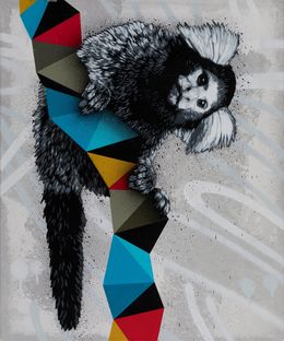 Painting, Alive (unique acrylic and spray paint on canvas), Hama Woods
