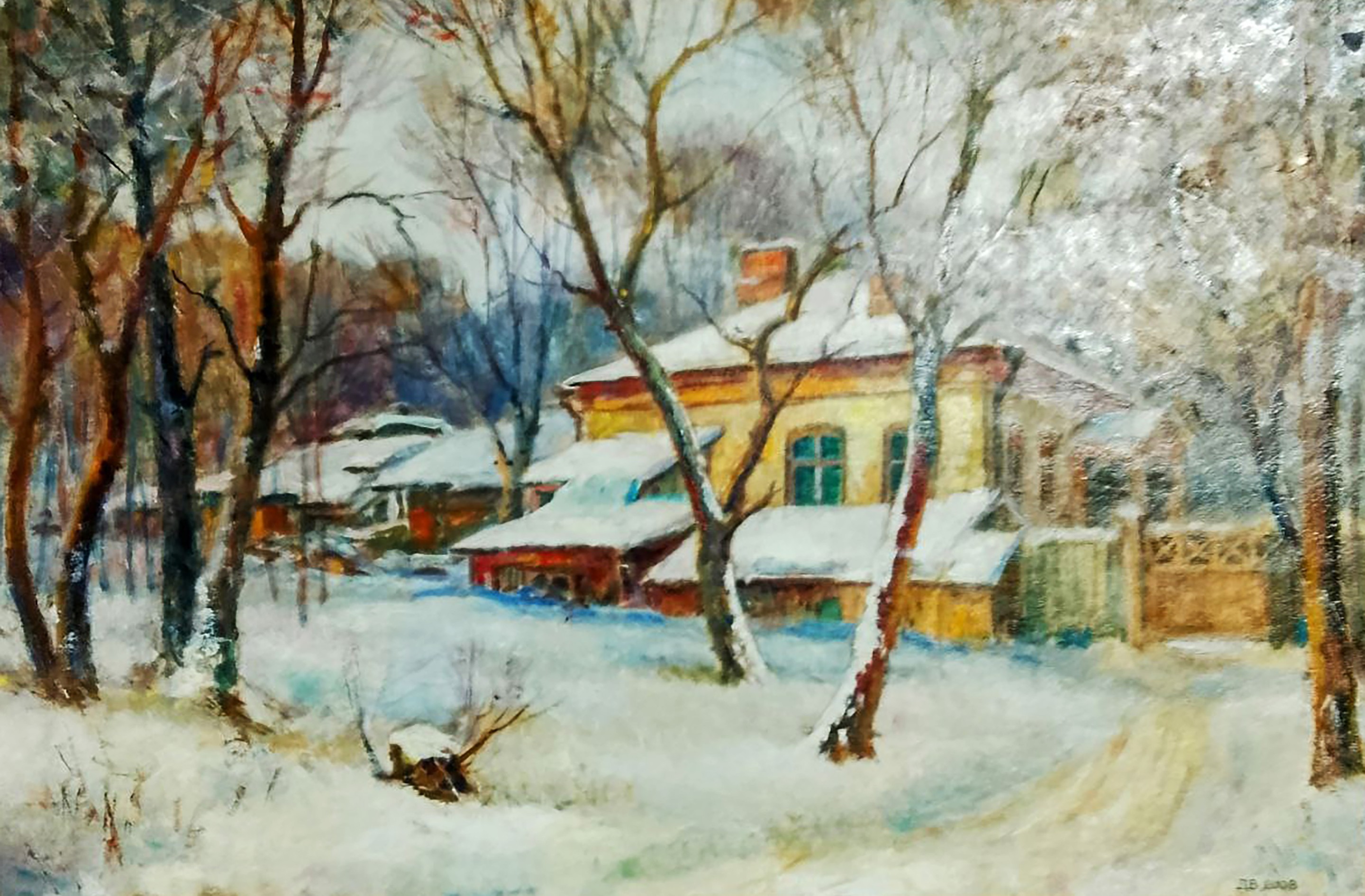 Vitaly Duhnevich, Snowy streets of the village Vitaly Duhnevich, Snowy streets of the village