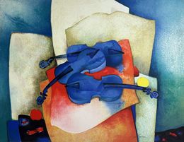 Print, Les violons bleus, Claude Gaveau
