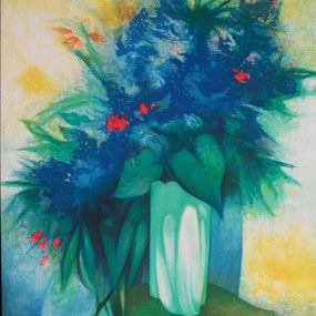 Drucke, Bouquet bleu, Claude Gaveau