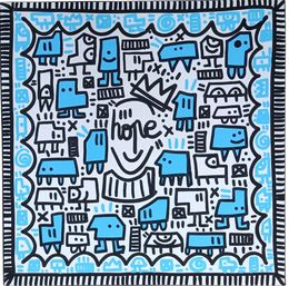 Gemälde, Le monde blue de Mr.Hope, MrHope
