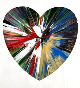 Painting, Heart - Spin Painting, Damien Hirst
