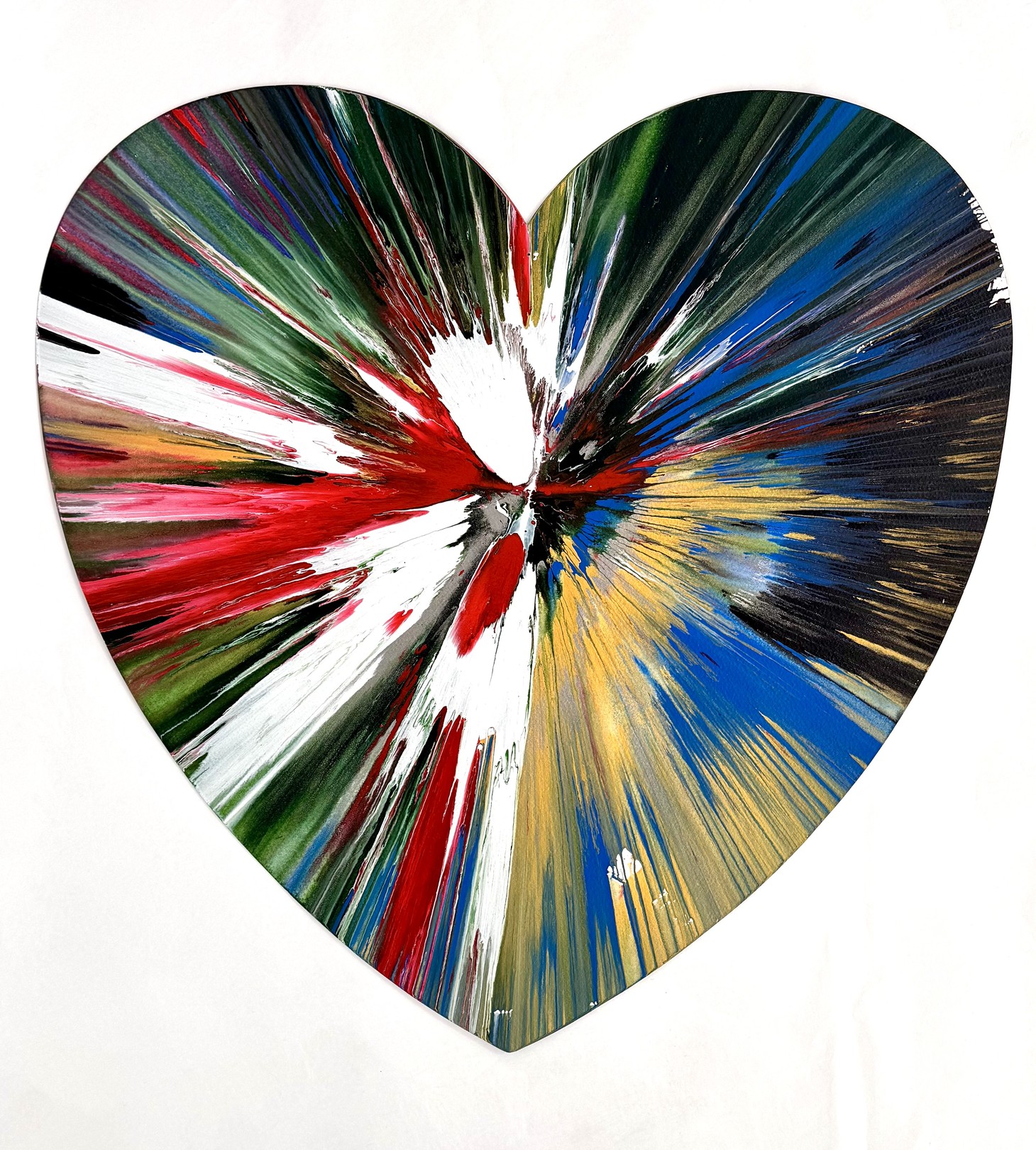 Damien Hirst, Heart - Spin Painting Damien Hirst, Heart - Spin Painting