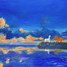 Painting, Dinosaur of Jeju island, Yeju Kwon