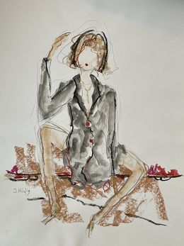 Painting, Je pense à toi, Isabelle Hirtzig