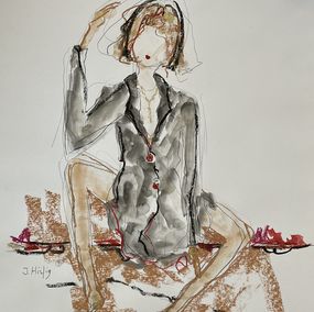 Gemälde, Je pense à toi, Isabelle Hirtzig