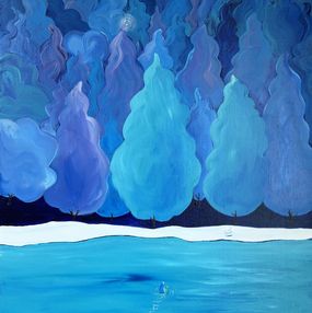 Painting, Memories of Forest Dog, Penguin and Turtle, Yeju Kwon
