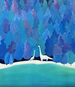 Painting, Memories of Forest Dinosaur, Yeju Kwon