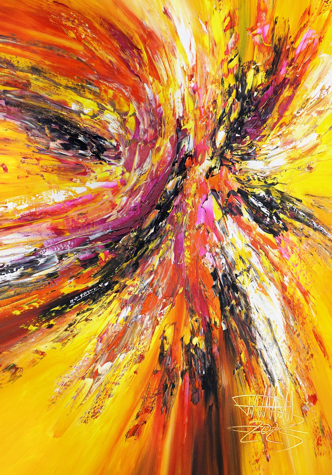 Peter Nottrott, Yellow Red Abstraction S 2 Peter Nottrott, Yellow Red Abstraction S 2