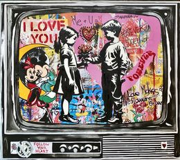 Painting, TV Chanel: I Love You, Sahara