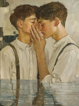 Gemälde, By my side, Peng Zizhen