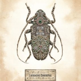 Fine Art Drawings, Loriaocles Emeraltus, Steeven Salvat
