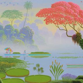 Painting, Le transport de noix de coco, Edivaldo Barbosa