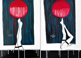 Peinture, Diptych: Under The Full Moon, Kristina Mallen