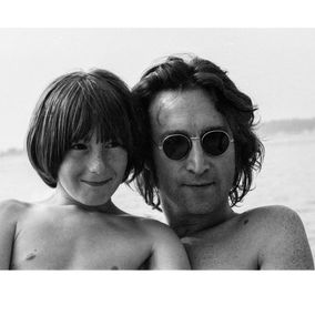 Photography, Father & Son, Long Island Sound, NY, May Pang