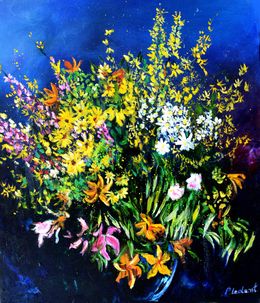 Painting, Spring still life, Pol Ledent